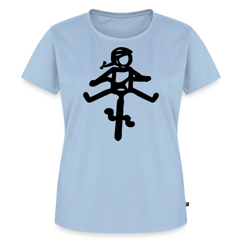 Spreadconnect Frauen Premium T-Shirt Hellblau / XS HELMine - Frauen Premium T-Shirt E-Bike-Community