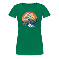 Spreadconnect Frauen Premium T-Shirt Kelly Green / S Ride or Die Einhorn  Mountainbike - Frauen Premium T-Shirt E-Bike-Community