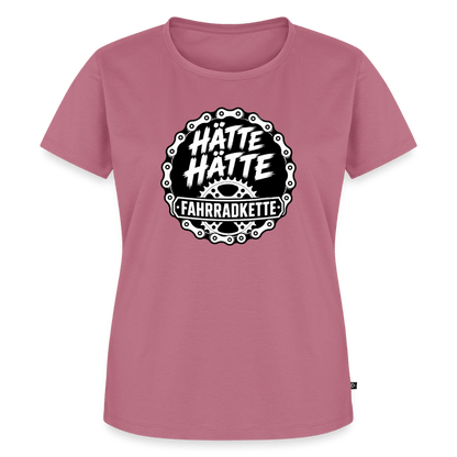 Spreadconnect Frauen Premium T-Shirt Mauve / XS HÄTTE HÄTTE FAHRRADKETTE - Frauen Premium T-Shirt E-Bike-Community