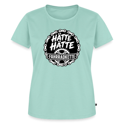Spreadconnect Frauen Premium T-Shirt Mint  / XS HÄTTE HÄTTE FAHRRADKETTE - Frauen Premium T-Shirt E-Bike-Community