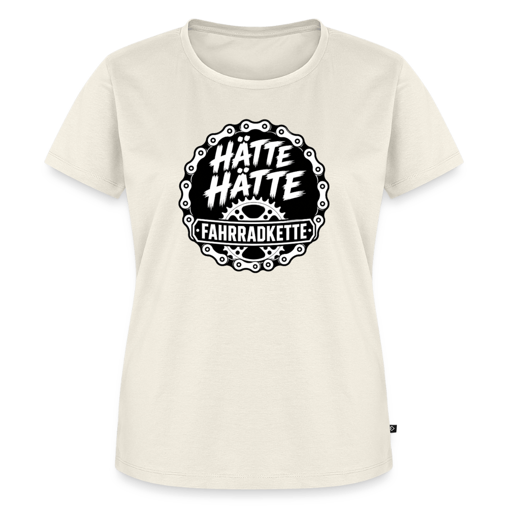 Spreadconnect Frauen Premium T-Shirt Naturweiß / XS HÄTTE HÄTTE FAHRRADKETTE - Frauen Premium T-Shirt E-Bike-Community