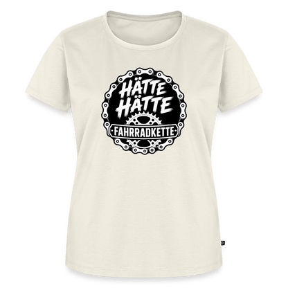 Spreadconnect Frauen Premium T-Shirt Naturweiß / XS HÄTTE HÄTTE FAHRRADKETTE - Frauen Premium T-Shirt E-Bike-Community