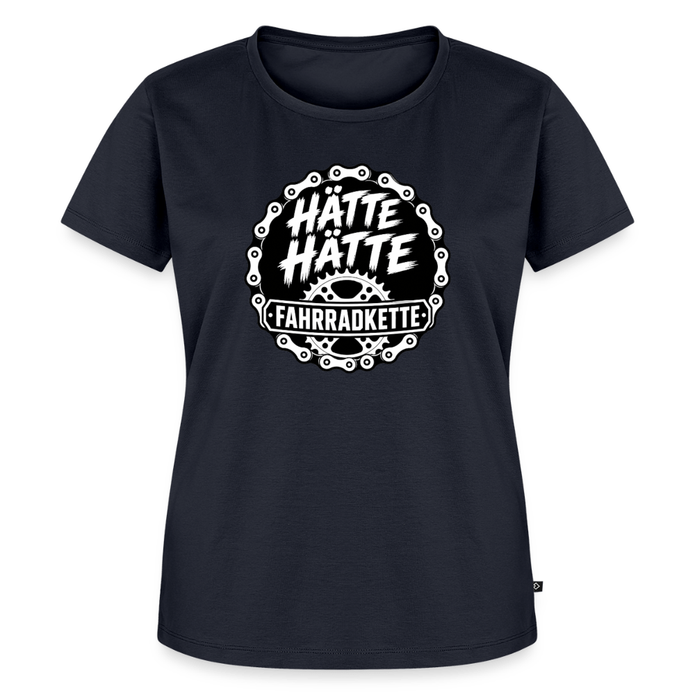 Spreadconnect Frauen Premium T-Shirt Navy / XS HÄTTE HÄTTE FAHRRADKETTE - Frauen Premium T-Shirt E-Bike-Community