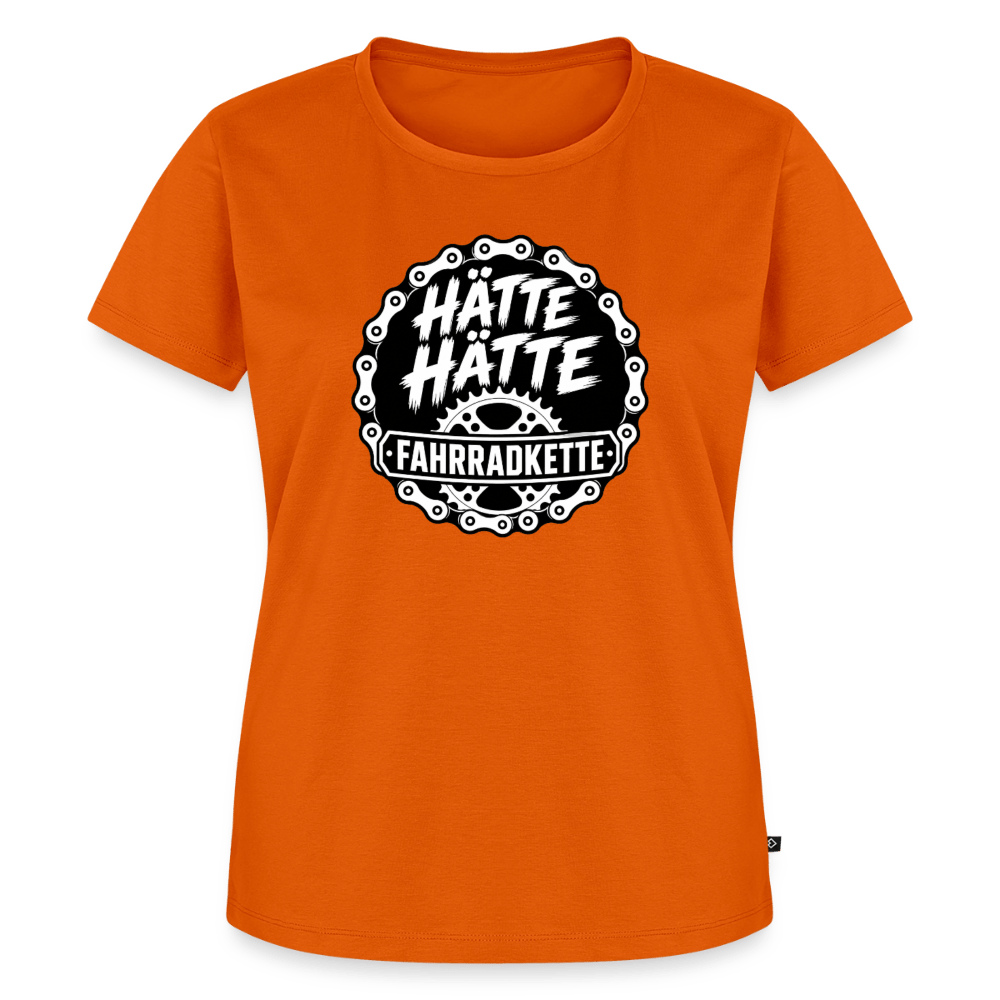 Spreadconnect Frauen Premium T-Shirt Orange / XS HÄTTE HÄTTE FAHRRADKETTE - Frauen Premium T-Shirt E-Bike-Community