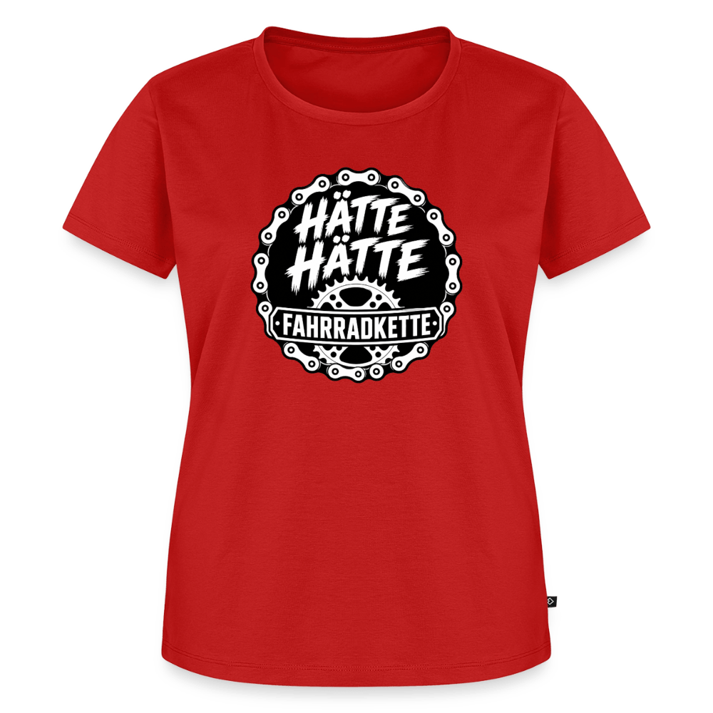 Spreadconnect Frauen Premium T-Shirt Rot / XS HÄTTE HÄTTE FAHRRADKETTE - Frauen Premium T-Shirt E-Bike-Community