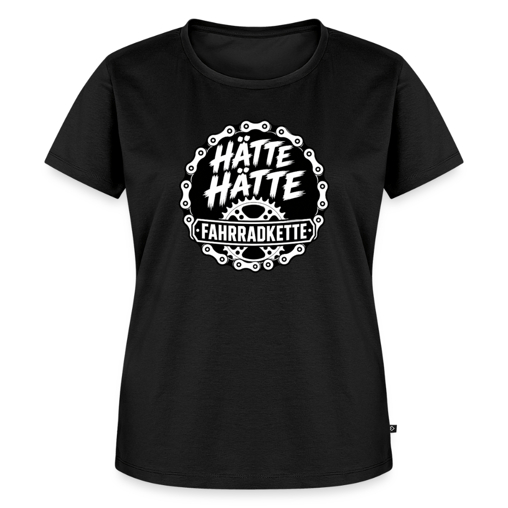 Spreadconnect Frauen Premium T-Shirt Schwarz / XS HÄTTE HÄTTE FAHRRADKETTE - Frauen Premium T-Shirt E-Bike-Community