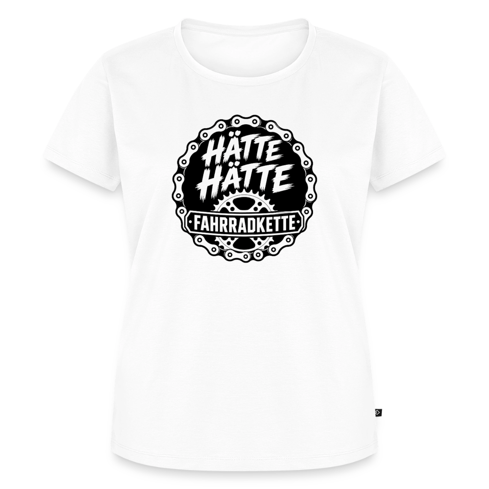 Spreadconnect Frauen Premium T-Shirt Weiß / XS HÄTTE HÄTTE FAHRRADKETTE - Frauen Premium T-Shirt E-Bike-Community