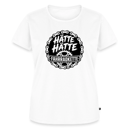 Spreadconnect Frauen Premium T-Shirt Weiß / XS HÄTTE HÄTTE FAHRRADKETTE - Frauen Premium T-Shirt E-Bike-Community