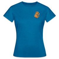 Spreadconnect Frauen T-Shirt Antikblaues Saphir meliert / S Freches Capybara - Frauen T-Shirt E-Bike-Community
