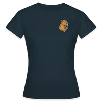 Spreadconnect Frauen T-Shirt Navy / S Freches Capybara - Frauen T-Shirt E-Bike-Community