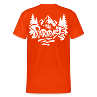 Spreadconnect Männer Gildan Heavy T-Shirt kräftig Orange / S Trail Paradise - 5XL - Gildan Workwear E-Bike-Community