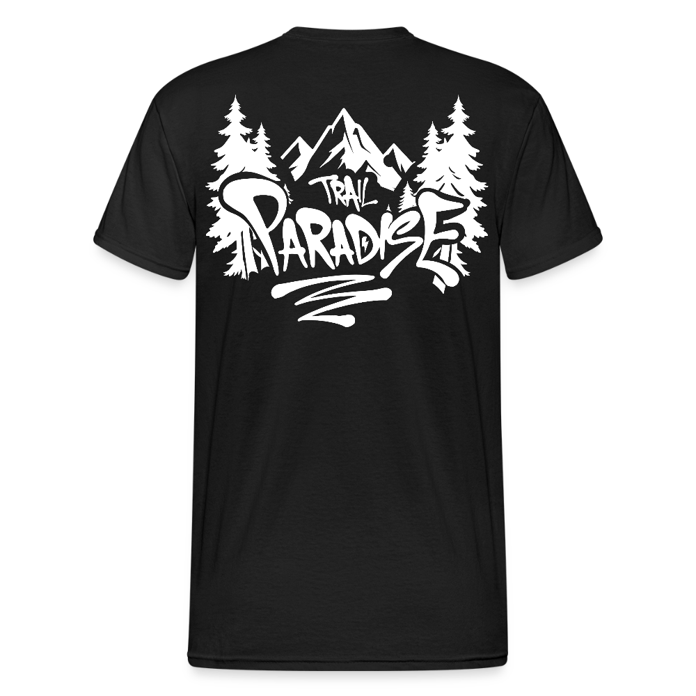 Spreadconnect Männer Gildan Heavy T-Shirt Schwarz / S Trail Paradise - 5XL - Gildan Workwear E-Bike-Community