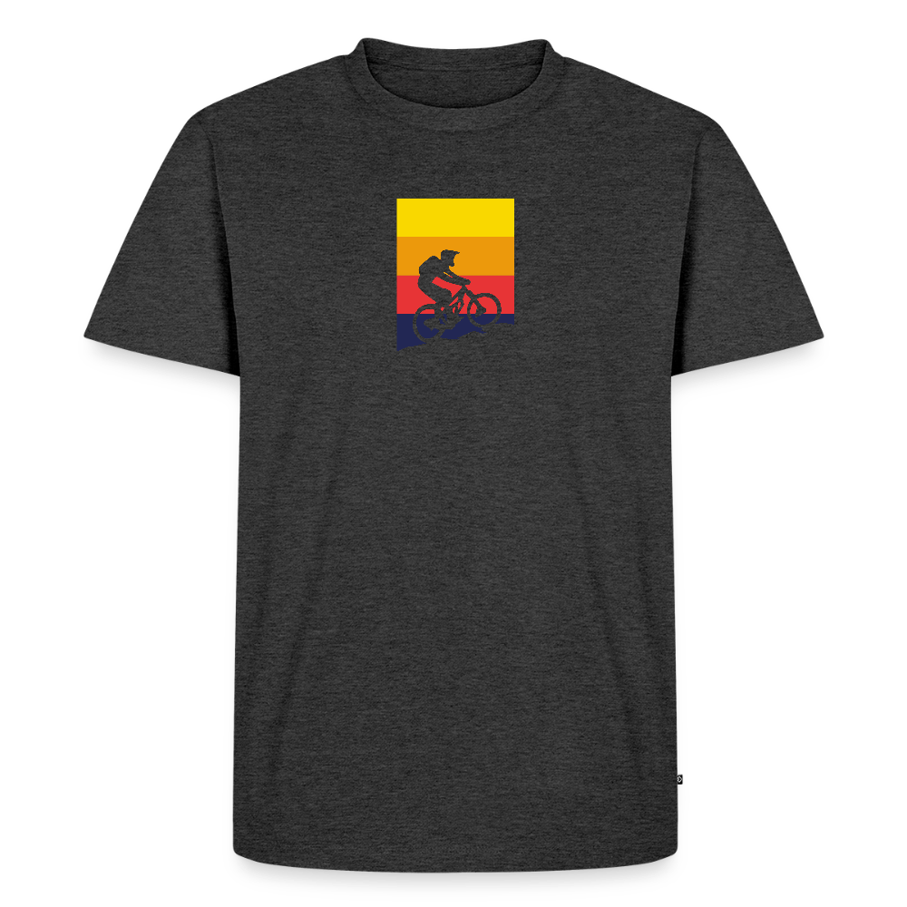 Spreadconnect Männer Premium T-Shirt | Spreadshirt 812 Anthrazit meliert / S Bunter E-Biker - Männer Premium T-Shirt E-Bike-Community