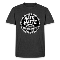 Spreadconnect Männer Premium T-Shirt | Spreadshirt 812 Anthrazit meliert / XS HÄTTE HÄTTE FAHRRADKETTE - Männer Premium T-Shirt E-Bike-Community