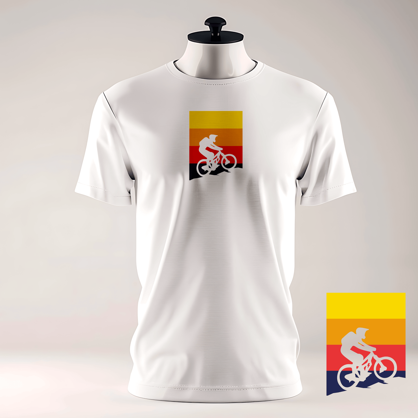 Spreadconnect Männer Premium T-Shirt | Spreadshirt 812 Bunter E-Biker - Männer Premium T-Shirt E-Bike-Community