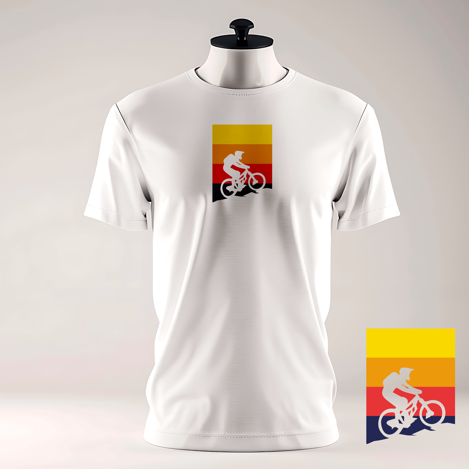 Spreadconnect Männer Premium T-Shirt | Spreadshirt 812 Bunter E-Biker - Männer Premium T-Shirt E-Bike-Community