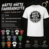 Spreadconnect Männer Premium T-Shirt | Spreadshirt 812 HÄTTE HÄTTE FAHRRADKETTE - Männer Premium T-Shirt E-Bike-Community
