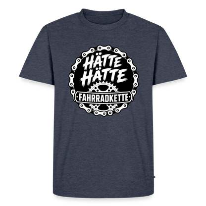 Spreadconnect Männer Premium T-Shirt | Spreadshirt 812 Jeansblau / XS HÄTTE HÄTTE FAHRRADKETTE - Männer Premium T-Shirt E-Bike-Community