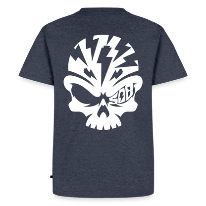 Spreadconnect Männer Premium T-Shirt | Spreadshirt 812 Jeansblau / XS Skullhead - Flexfolie - Männer Premium T-Shirt E-Bike-Community