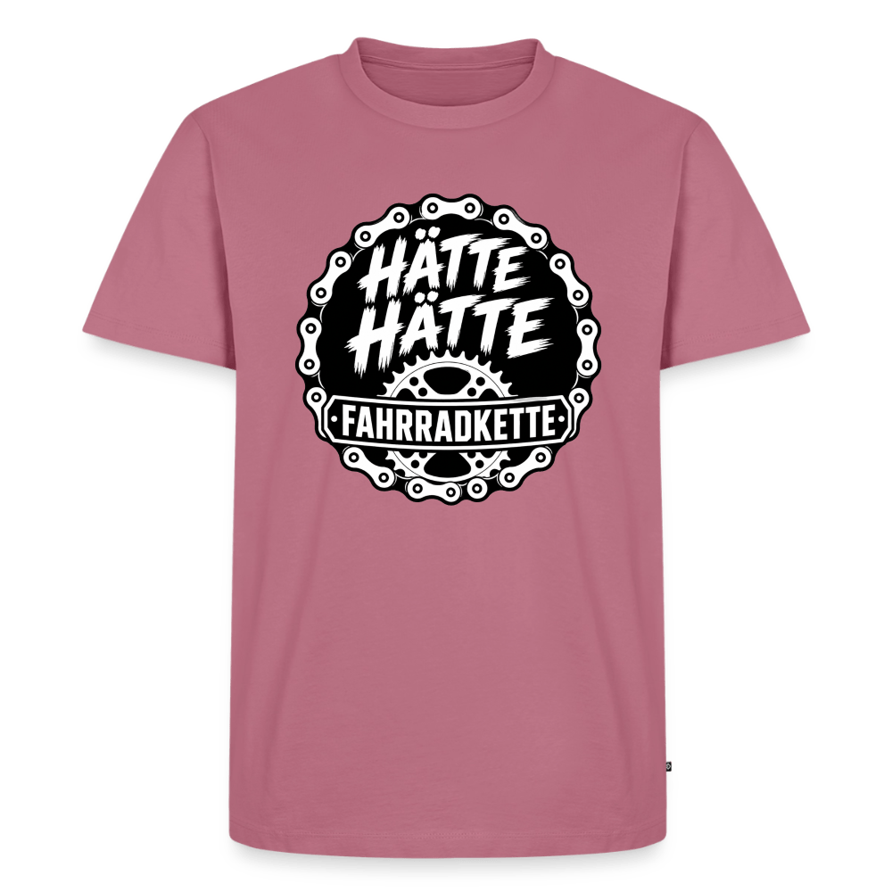 Spreadconnect Männer Premium T-Shirt | Spreadshirt 812 Mauve / XS HÄTTE HÄTTE FAHRRADKETTE - Männer Premium T-Shirt E-Bike-Community