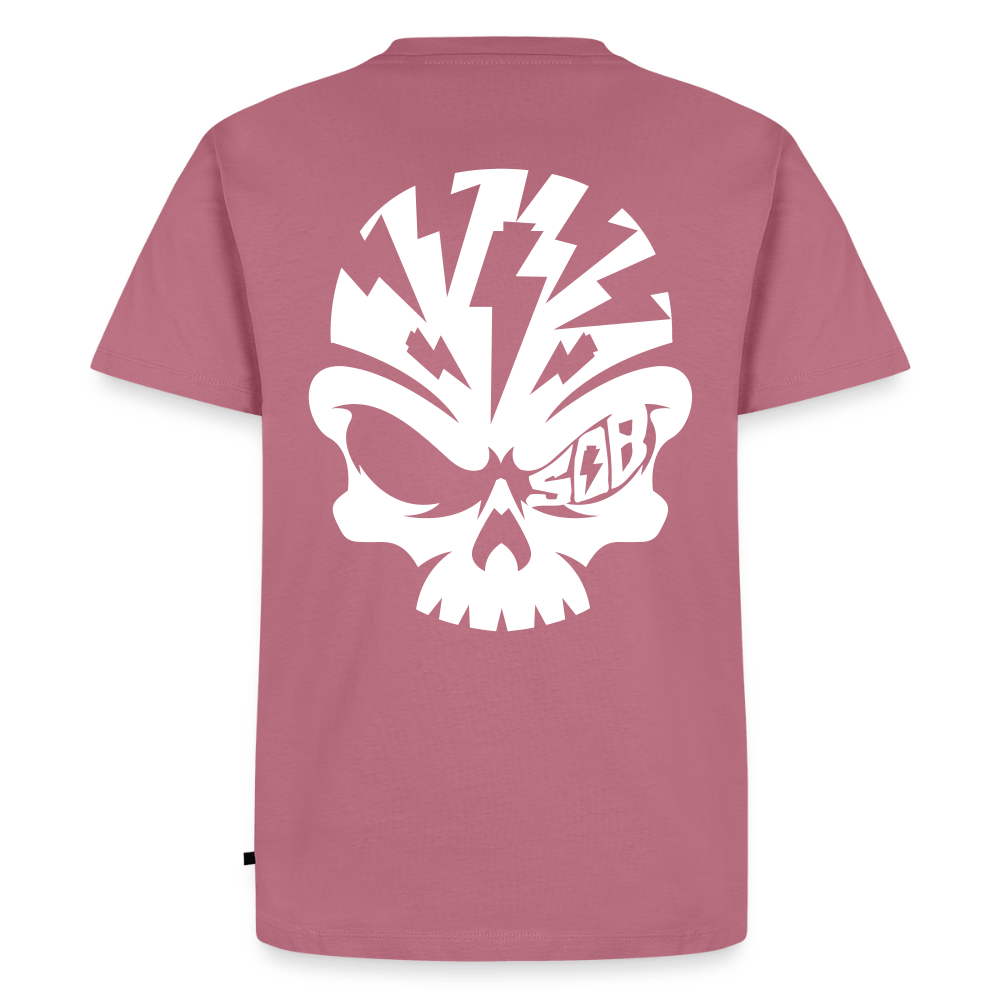 Spreadconnect Männer Premium T-Shirt | Spreadshirt 812 Mauve / XS Skullhead - Flexfolie - Männer Premium T-Shirt E-Bike-Community