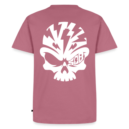 Spreadconnect Männer Premium T-Shirt | Spreadshirt 812 Mauve / XS Skullhead - Flexfolie - Männer Premium T-Shirt E-Bike-Community