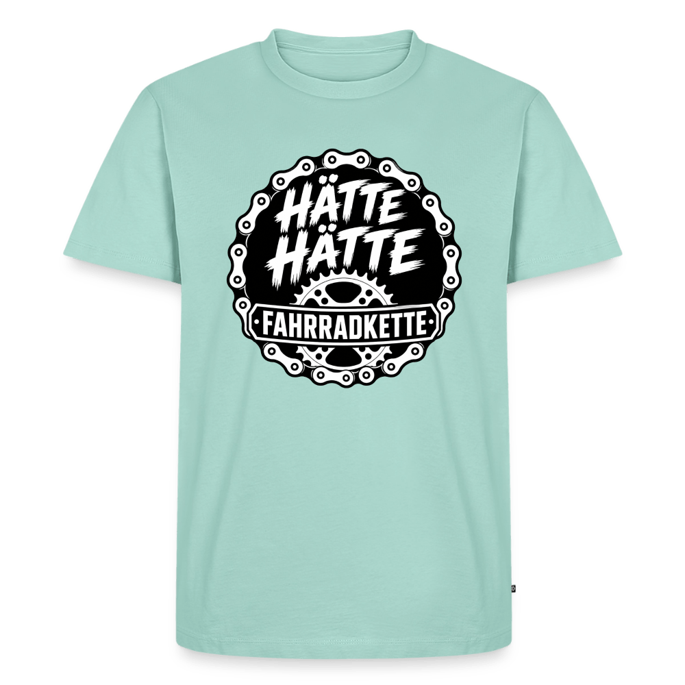 Spreadconnect Männer Premium T-Shirt | Spreadshirt 812 Mint  / XS HÄTTE HÄTTE FAHRRADKETTE - Männer Premium T-Shirt E-Bike-Community