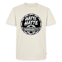 Spreadconnect Männer Premium T-Shirt | Spreadshirt 812 Naturweiß / XS HÄTTE HÄTTE FAHRRADKETTE - Männer Premium T-Shirt E-Bike-Community