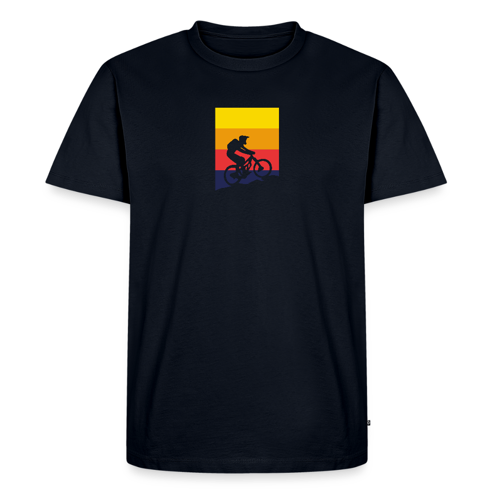 Spreadconnect Männer Premium T-Shirt | Spreadshirt 812 Navy / S Bunter E-Biker - Männer Premium T-Shirt E-Bike-Community