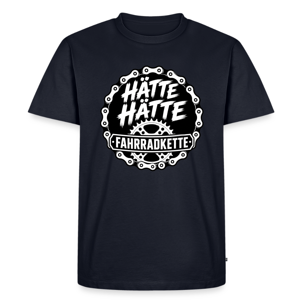 Spreadconnect Männer Premium T-Shirt | Spreadshirt 812 Navy / XS HÄTTE HÄTTE FAHRRADKETTE - Männer Premium T-Shirt E-Bike-Community