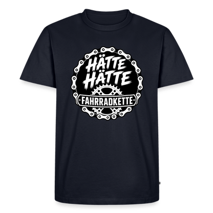 Spreadconnect Männer Premium T-Shirt | Spreadshirt 812 Navy / XS HÄTTE HÄTTE FAHRRADKETTE - Männer Premium T-Shirt E-Bike-Community