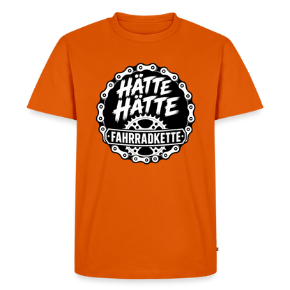 Spreadconnect Männer Premium T-Shirt | Spreadshirt 812 Orange / XS HÄTTE HÄTTE FAHRRADKETTE - Männer Premium T-Shirt E-Bike-Community