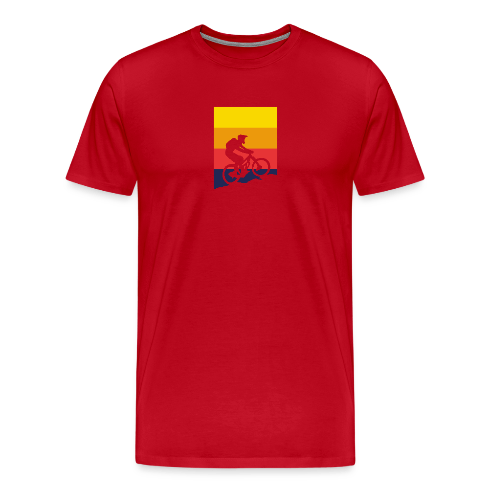 Spreadconnect Männer Premium T-Shirt | Spreadshirt 812 Rot / S Bunter E-Biker - Männer Premium T-Shirt E-Bike-Community