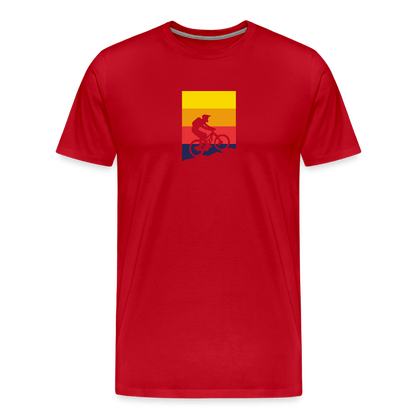 Spreadconnect Männer Premium T-Shirt | Spreadshirt 812 Rot / S Bunter E-Biker - Männer Premium T-Shirt E-Bike-Community