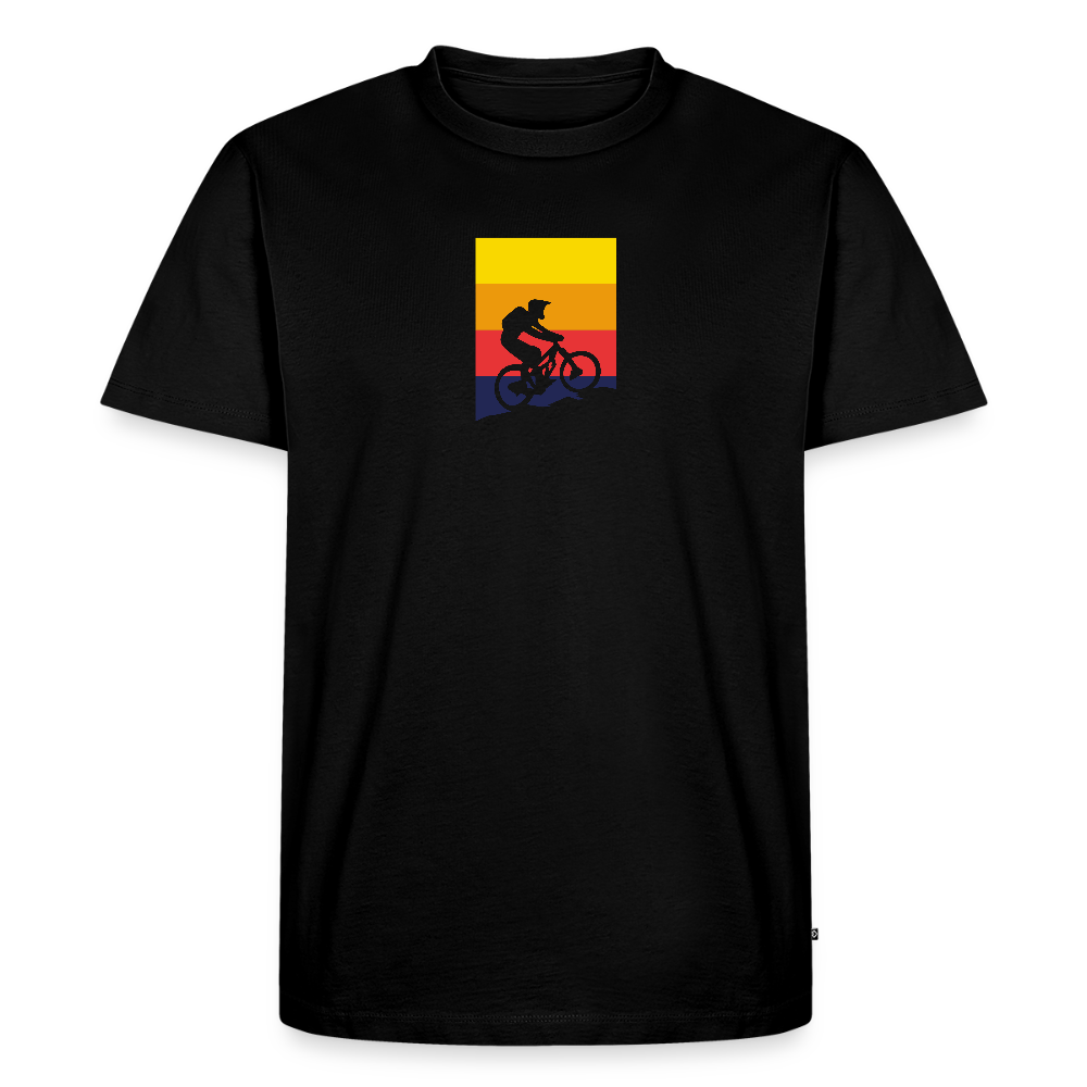 Spreadconnect Männer Premium T-Shirt | Spreadshirt 812 Schwarz / S Bunter E-Biker - Männer Premium T-Shirt E-Bike-Community