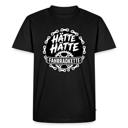 Spreadconnect Männer Premium T-Shirt | Spreadshirt 812 Schwarz / XS HÄTTE HÄTTE FAHRRADKETTE - Männer Premium T-Shirt E-Bike-Community