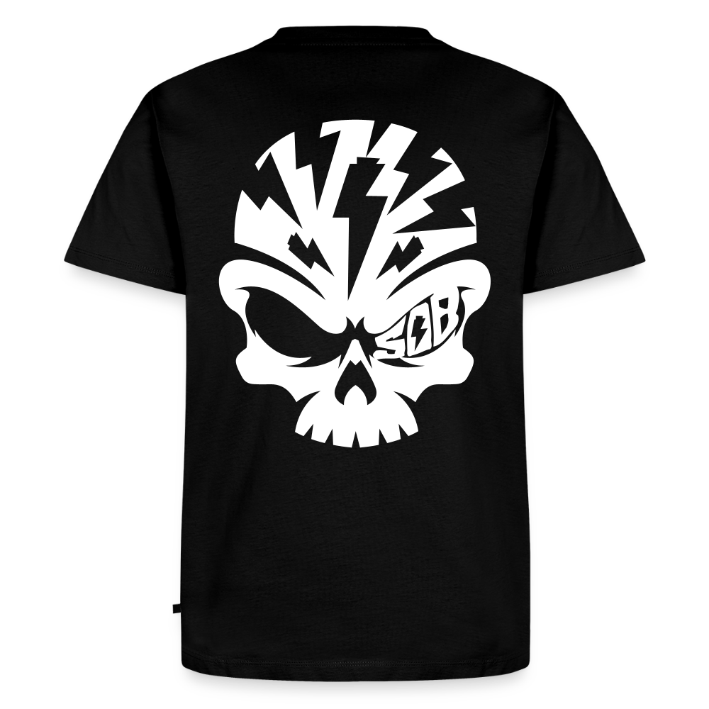 Spreadconnect Männer Premium T-Shirt | Spreadshirt 812 Schwarz / XS Skullhead - Flexfolie - Männer Premium T-Shirt E-Bike-Community