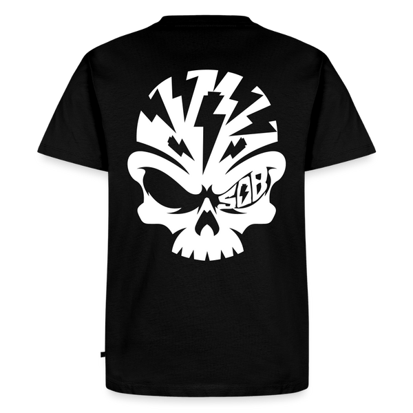 Spreadconnect Männer Premium T-Shirt | Spreadshirt 812 Schwarz / XS Skullhead - Flexfolie - Männer Premium T-Shirt E-Bike-Community