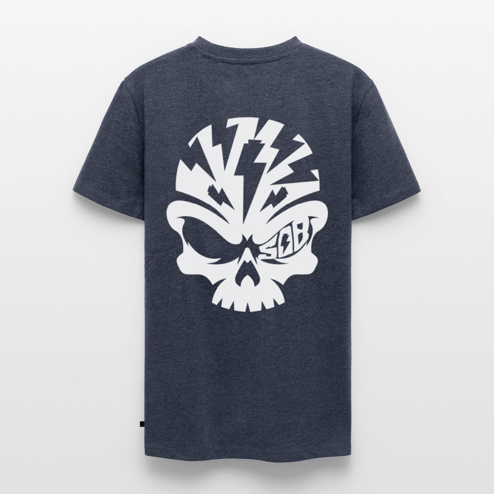 Spreadconnect Männer Premium T-Shirt | Spreadshirt 812 Skullhead - Flexfolie - Männer Premium T-Shirt E-Bike-Community