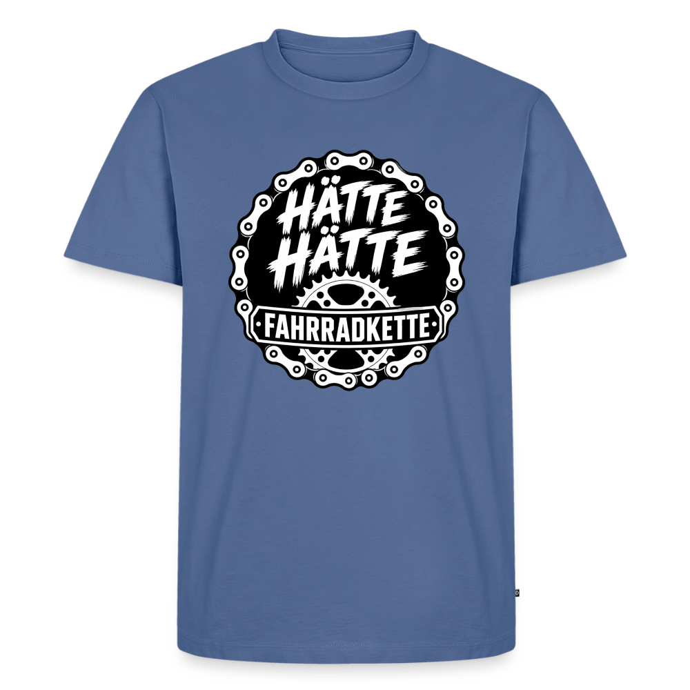 Spreadconnect Männer Premium T-Shirt | Spreadshirt 812 Taubenblau / XS HÄTTE HÄTTE FAHRRADKETTE - Männer Premium T-Shirt E-Bike-Community