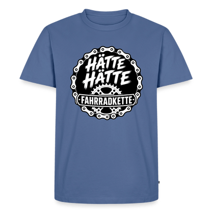 Spreadconnect Männer Premium T-Shirt | Spreadshirt 812 Taubenblau / XS HÄTTE HÄTTE FAHRRADKETTE - Männer Premium T-Shirt E-Bike-Community