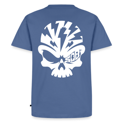 Spreadconnect Männer Premium T-Shirt | Spreadshirt 812 Taubenblau / XS Skullhead - Flexfolie - Männer Premium T-Shirt E-Bike-Community