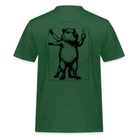 Spreadconnect Männer Workwear T-Shirt Flaschengrün / S Das vitruvianische freche Capybara - Männer Workwear T-Shirt E-Bike-Community