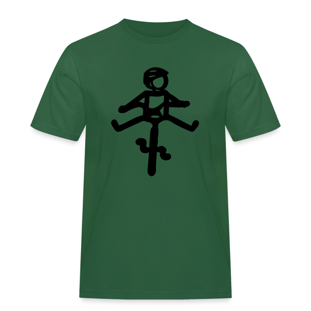 Spreadconnect Männer Workwear T-Shirt Flaschengrün / S HELMut -  Workwear T-Shirt E-Bike-Community