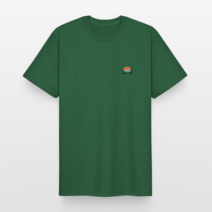 Spreadconnect Männer Workwear T-Shirt Flaschengrün / S Memories Made between Trails - Männer Workwear T-Shirt E-Bike-Community