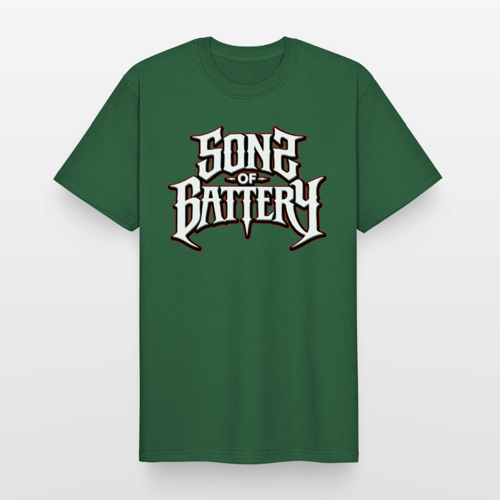 Spreadconnect Männer Workwear T-Shirt Flaschengrün / S Sons of Battery 2 - Russell Workwear T-Shirt E-Bike-Community