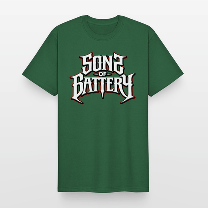 Spreadconnect Männer Workwear T-Shirt Flaschengrün / S Sons of Battery 2 - Russell Workwear T-Shirt E-Bike-Community