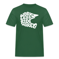 Spreadconnect Männer Workwear T-Shirt Flaschengrün / S WORK LESS, RIDE MORE - Männer Workwear T-Shirt E-Bike-Community