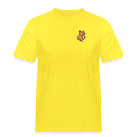 Spreadconnect Männer Workwear T-Shirt Gelb / S Freches Capybara - Männer Workwear T-Shirt E-Bike-Community