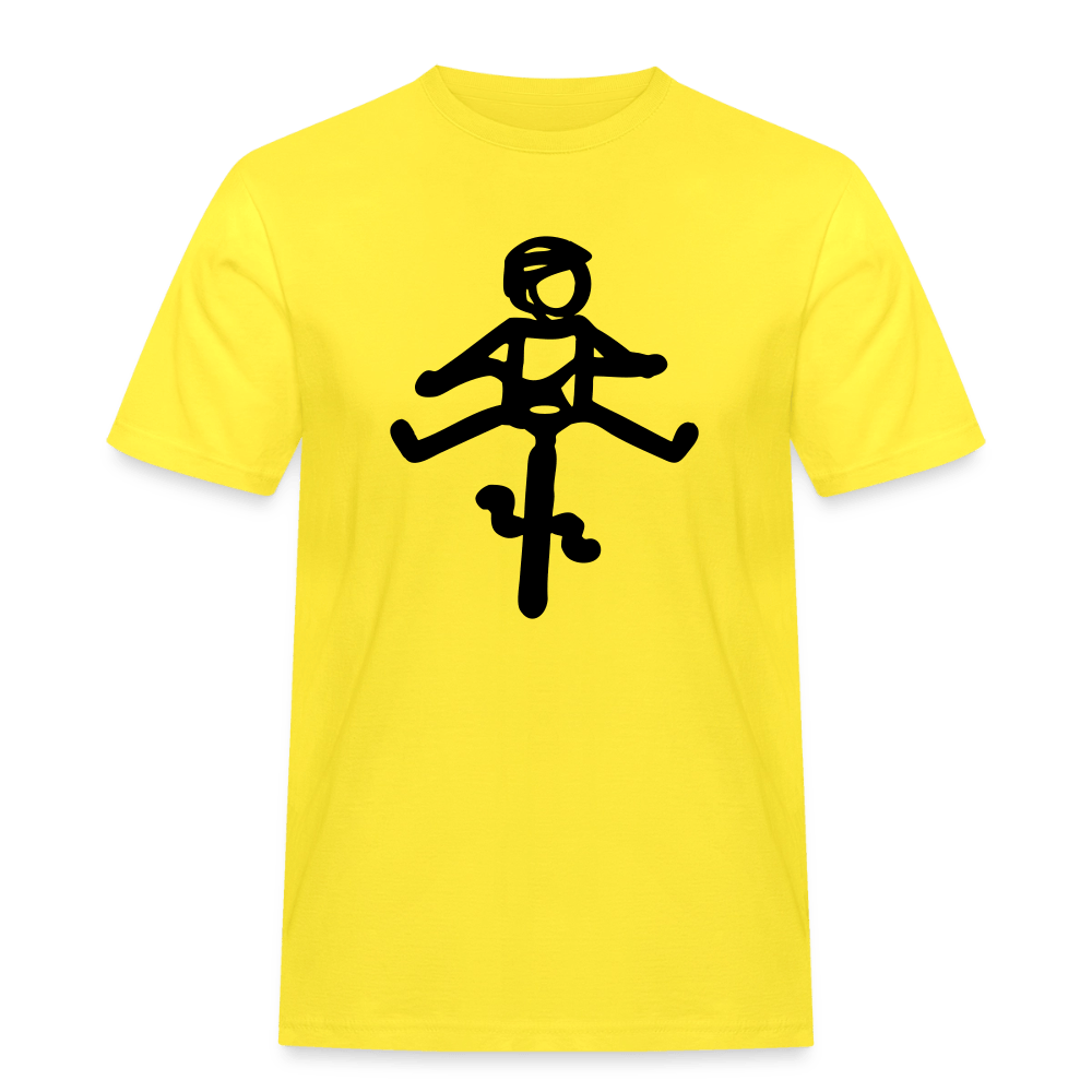 Spreadconnect Männer Workwear T-Shirt Gelb / S HELMut -  Workwear T-Shirt E-Bike-Community